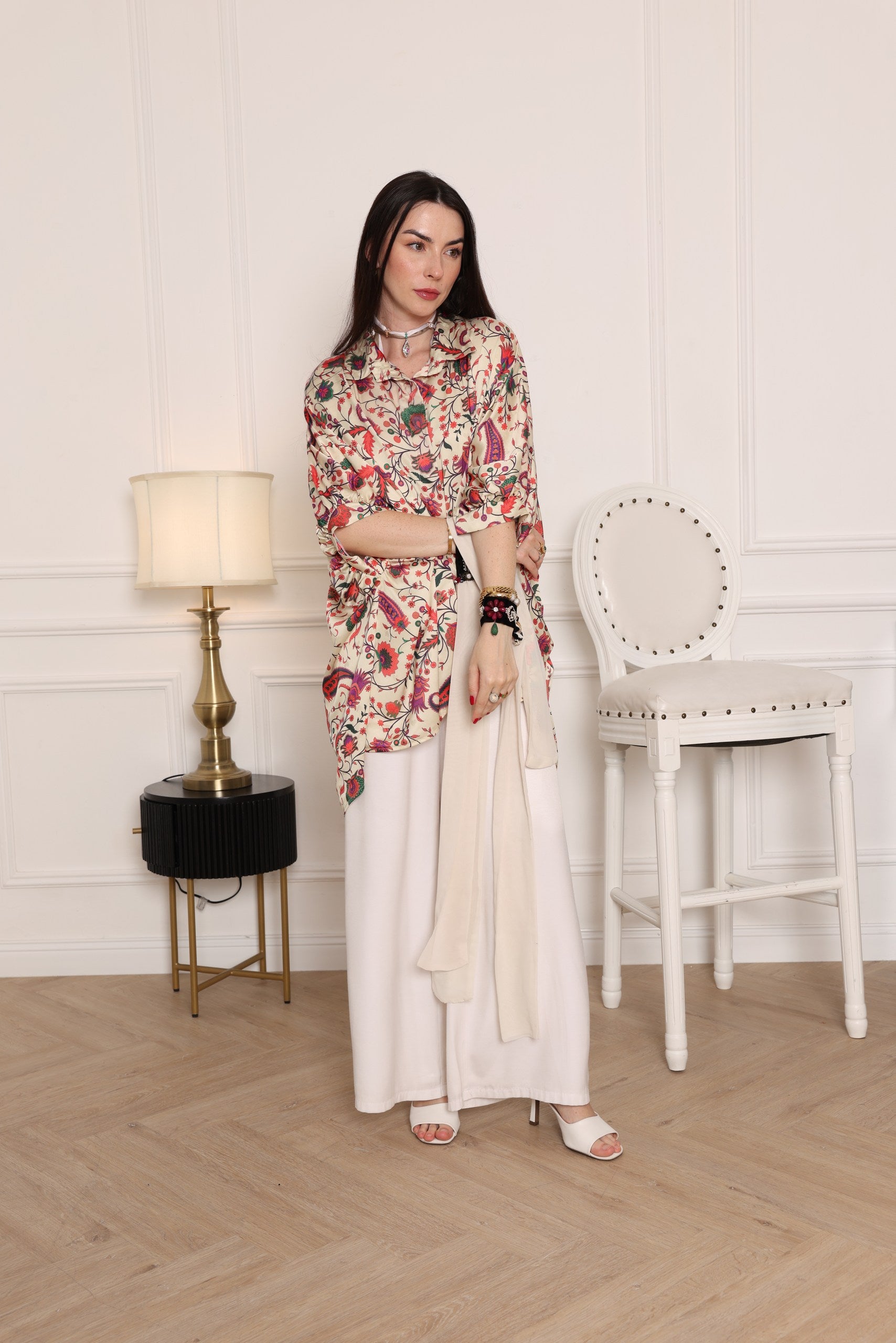 Women’s Relaxed Fit Floral Tunic Blouse - Meemseen Independent