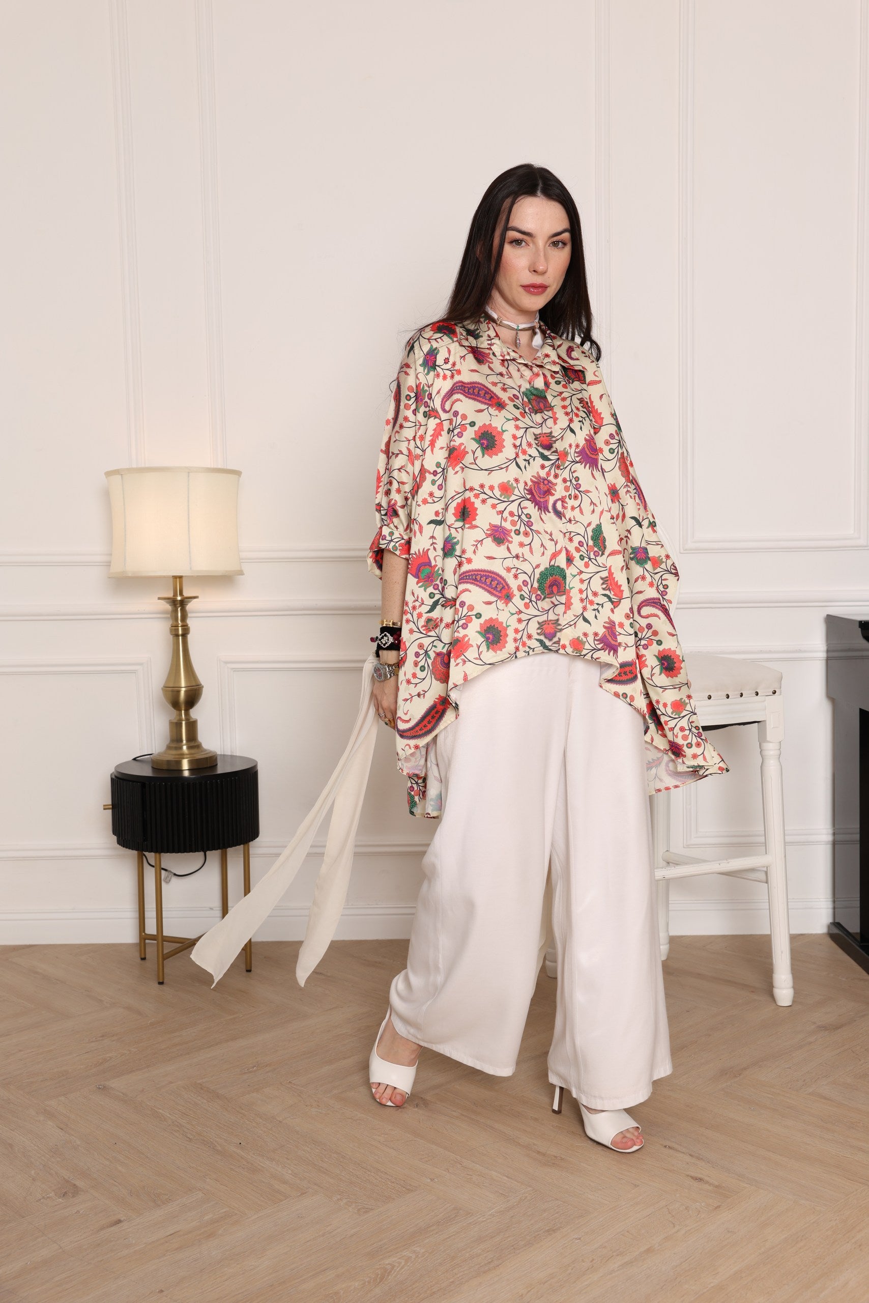 Women’s Relaxed Fit Floral Tunic Blouse - Meemseen Independent