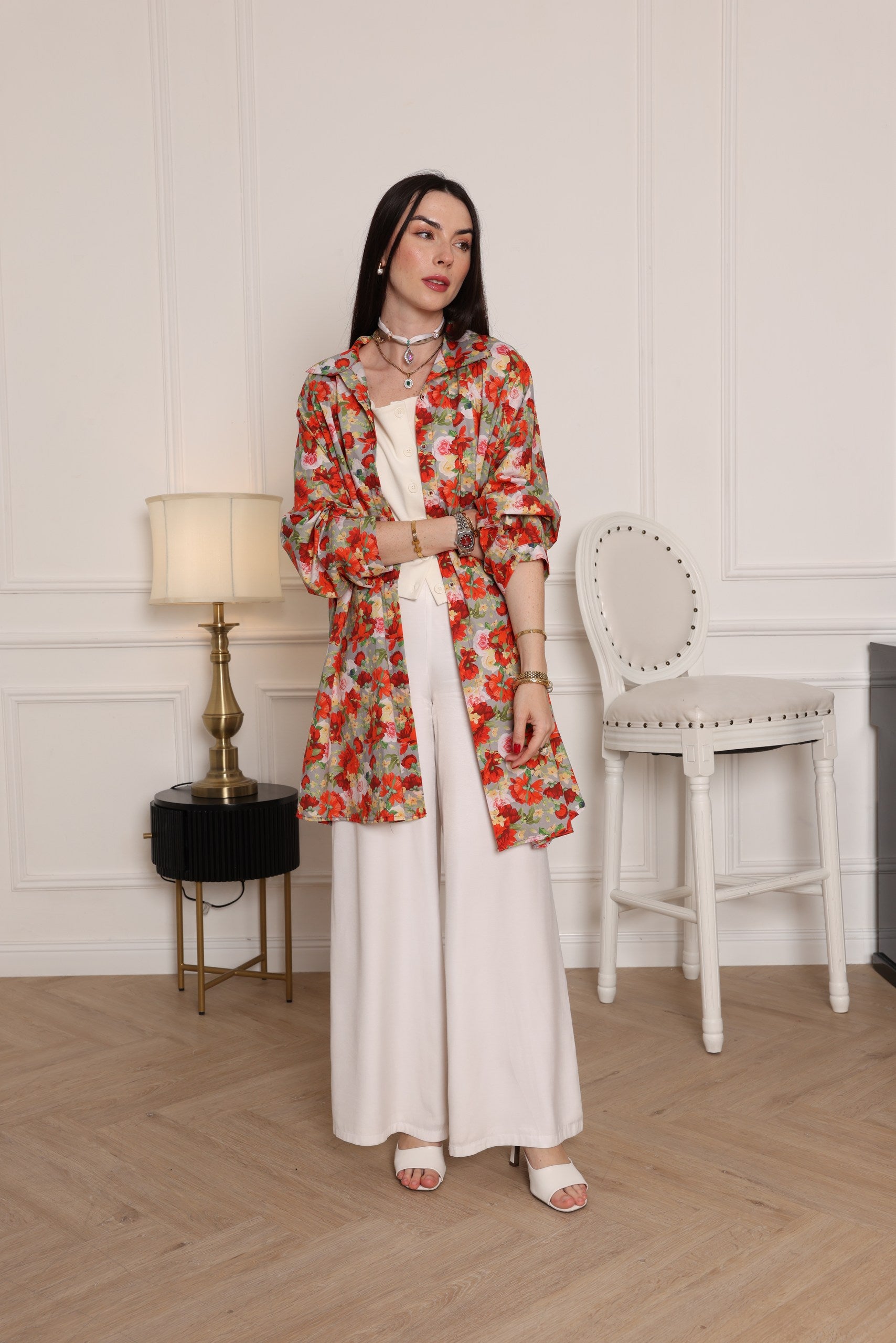 Blooming Elegance Floral Tunic - Meemseen Independent
