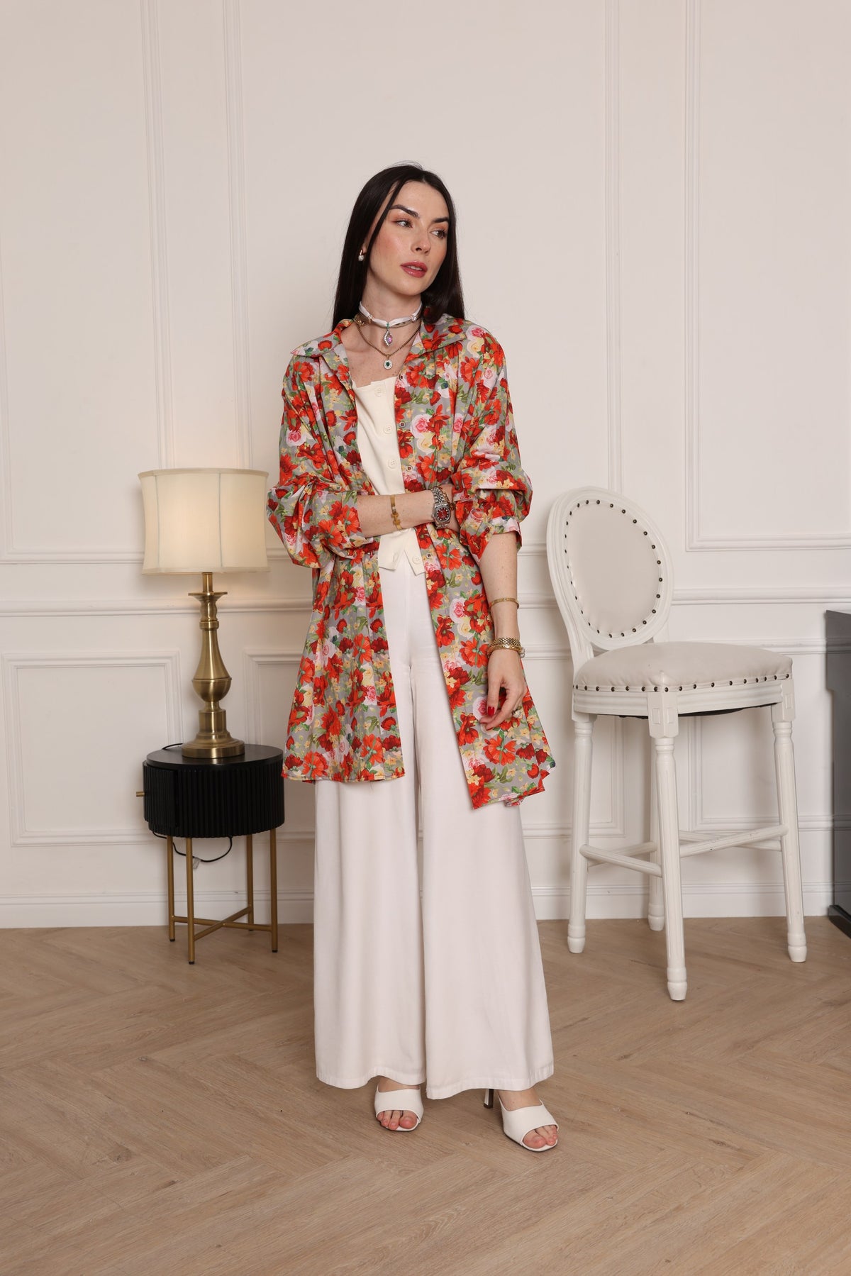 Blooming Elegance Floral Tunic - Meemseen Independent