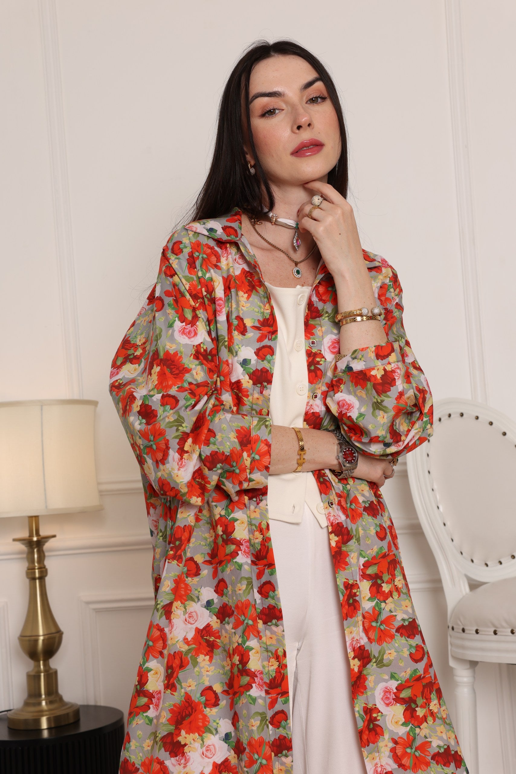 Blooming Elegance Floral Tunic - Meemseen Independent