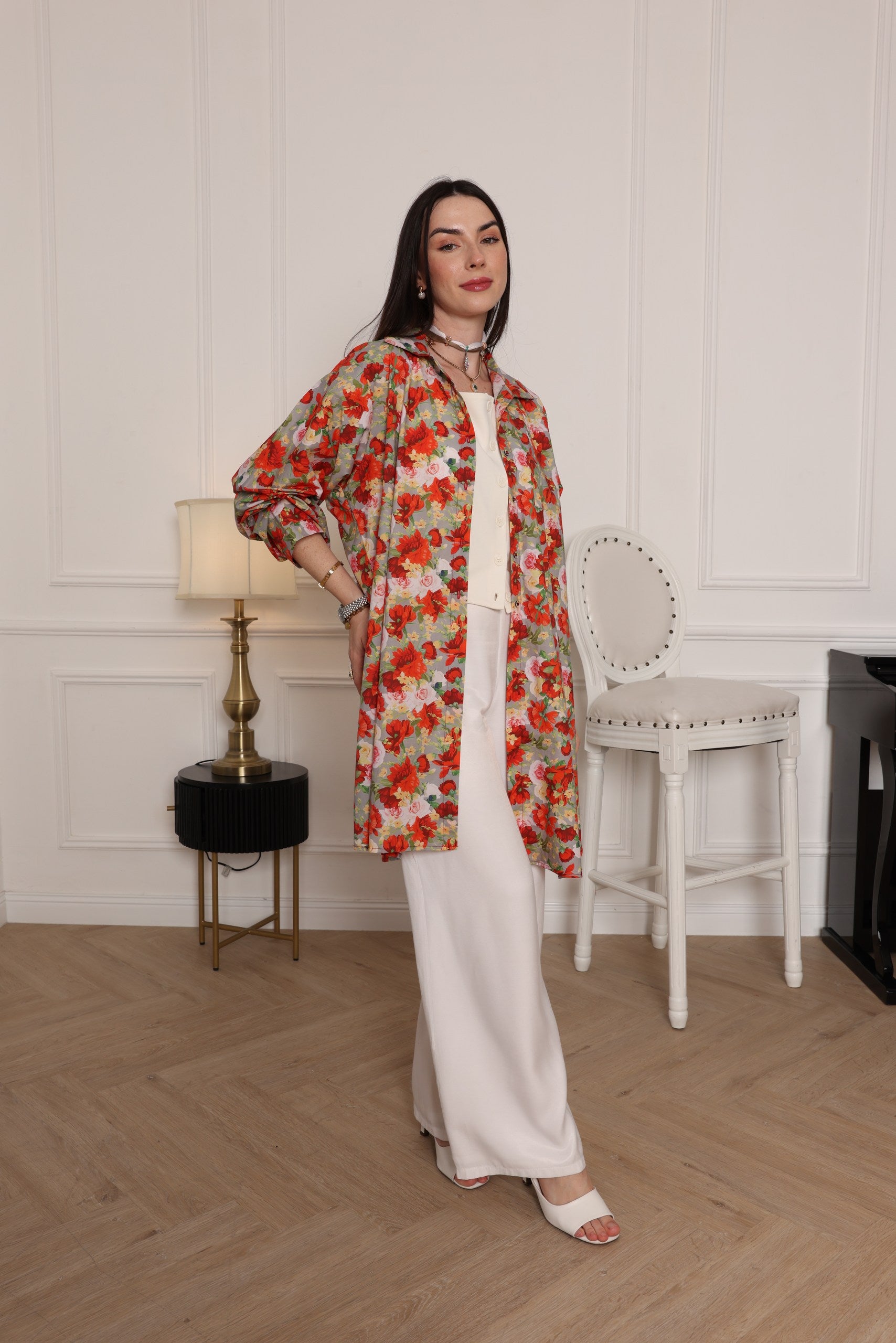 Blooming Elegance Floral Tunic - Meemseen Independent