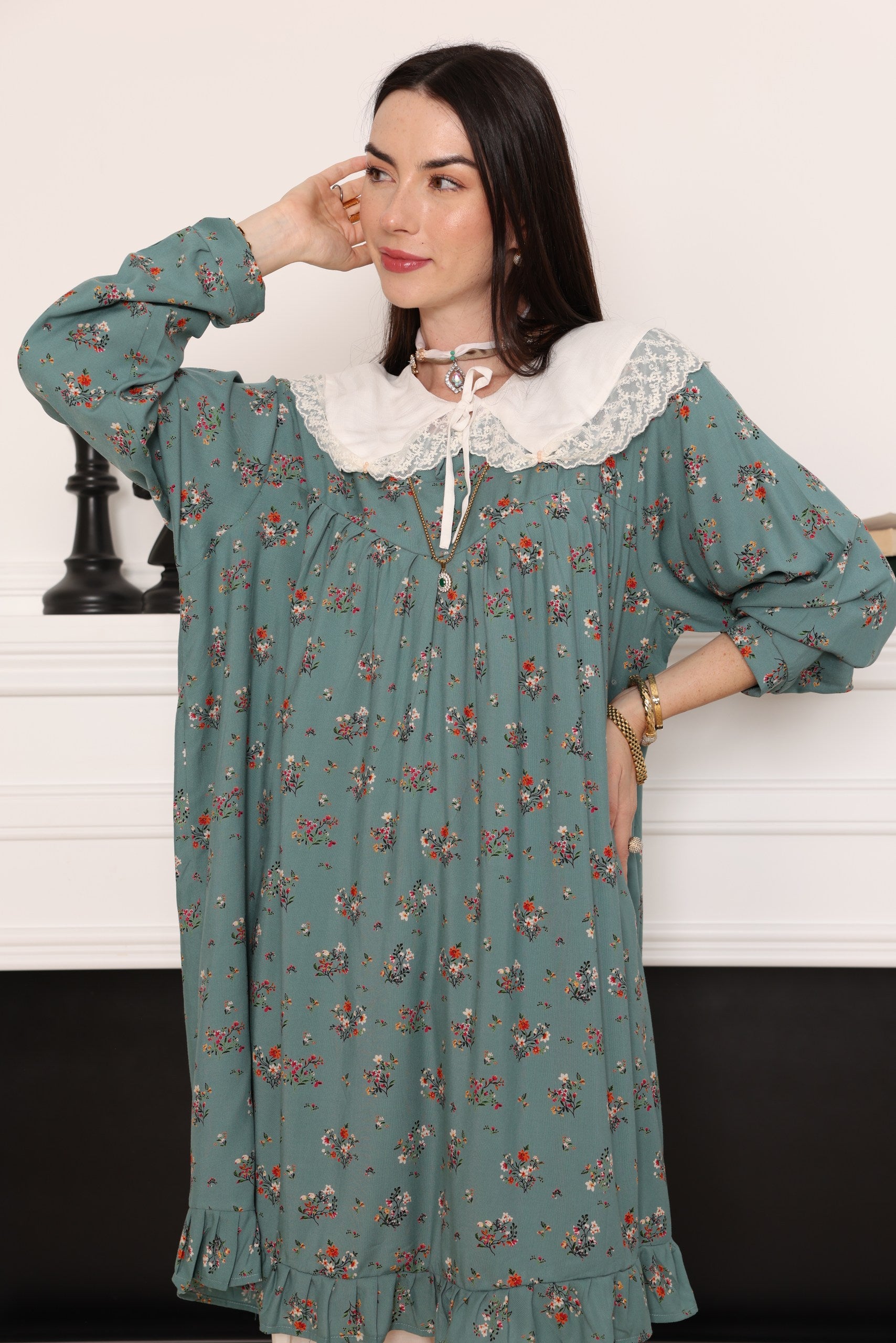 Sage Blossom Top - Meemseen Independent