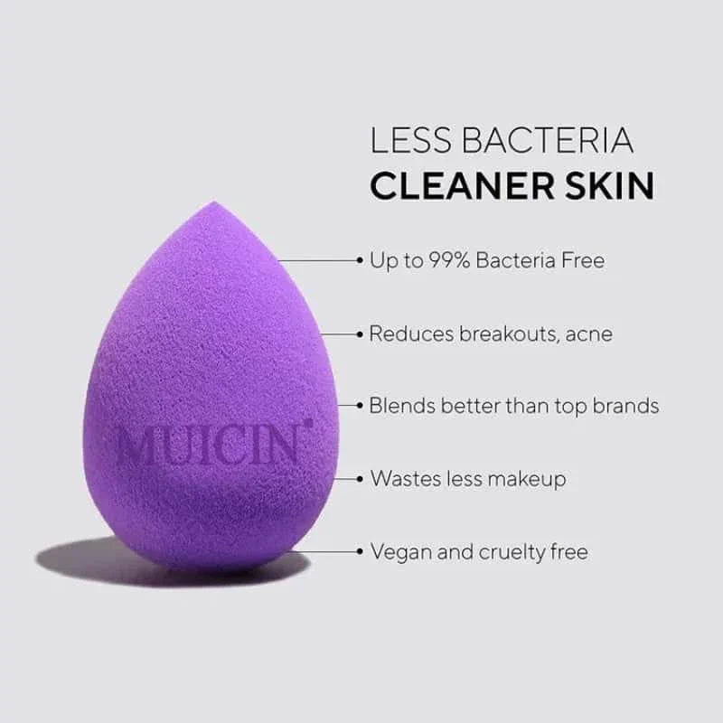 Purple Makeup Blender Sponge - Muicin