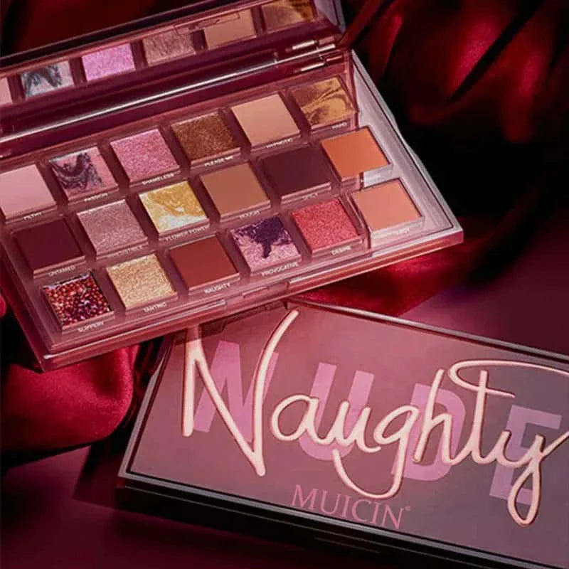 Nude Naughty Eyeshadow Palette - Subtle To Bold Spectrum - Muicin