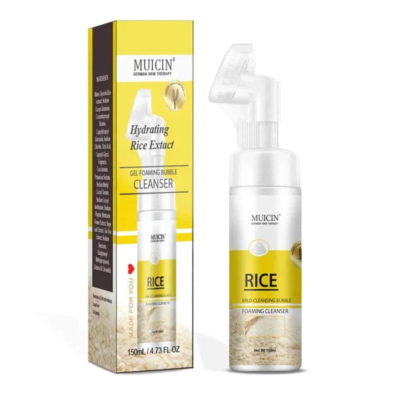 Rice Mild Cleansing Bubble Foaming Facial Cleanser - Muicin