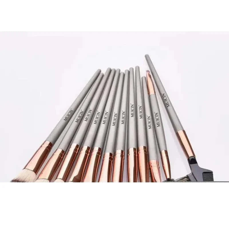 Metallic Eye & Face Makeup Brush Set - Muicin