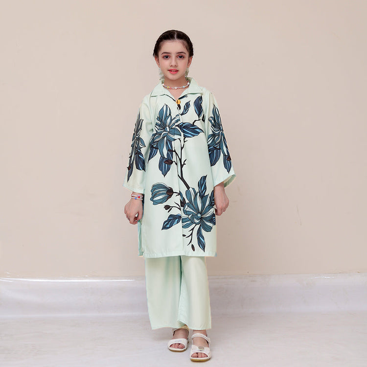 Leafy - Co-ord Set - Silk - Rangooz