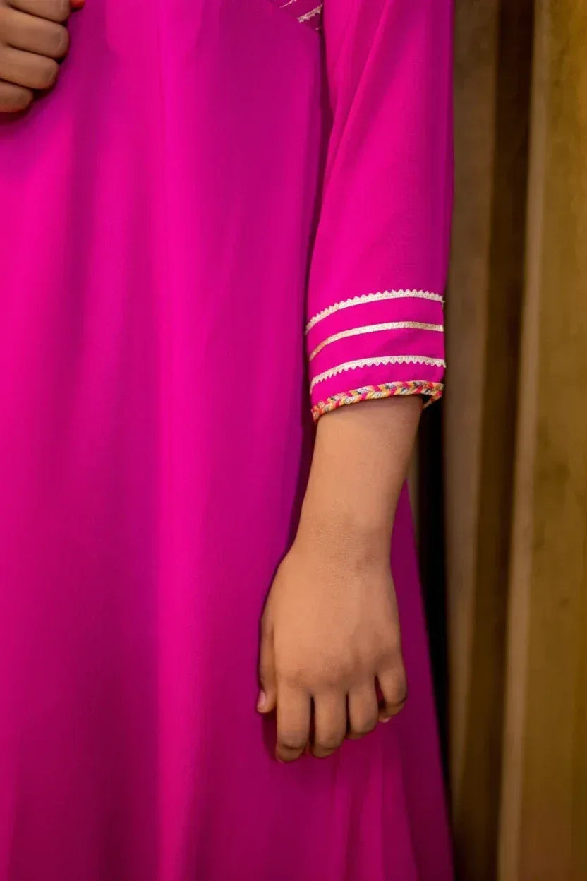 Hot Pink Georgette Suit - Shadeforteen