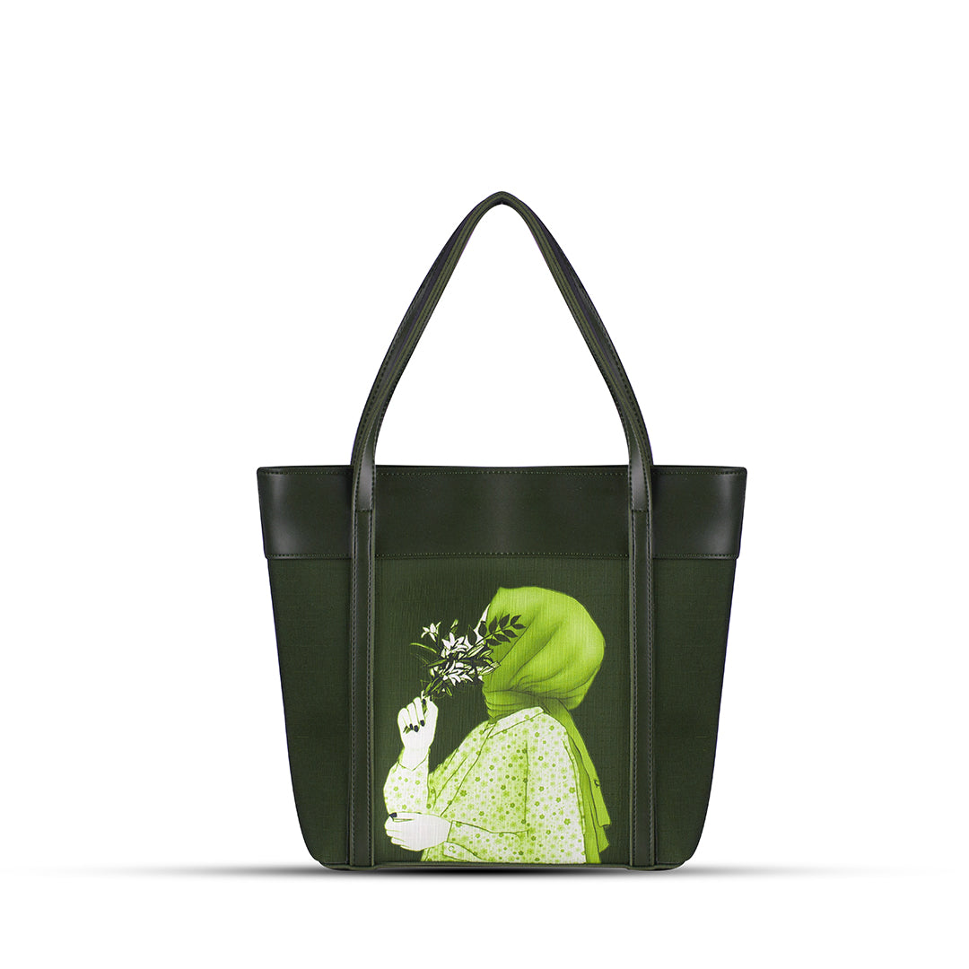 Belle Green Tote Bag - Bag X