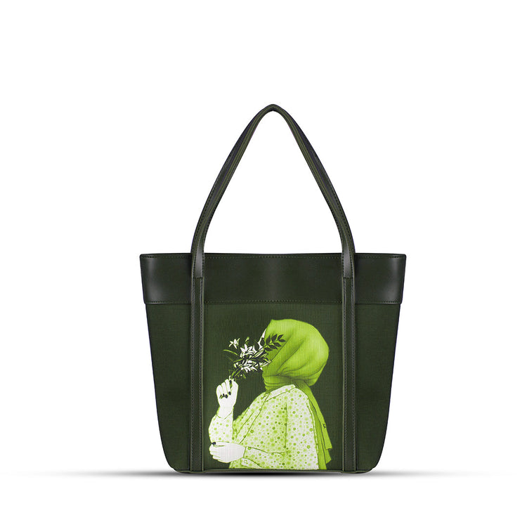Belle Green Tote Bag - Bag X