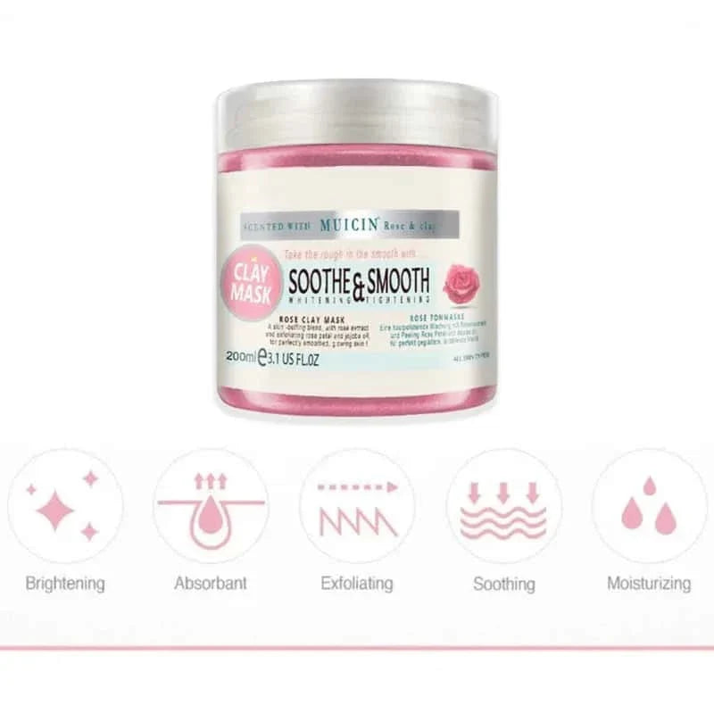 Soothing Rose Pink Clay Mask - Muicin