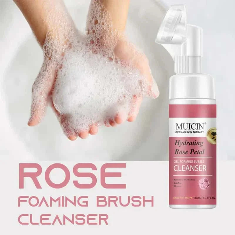 Rose Petal Gel Foaming Bubble Cleanser - Muicin