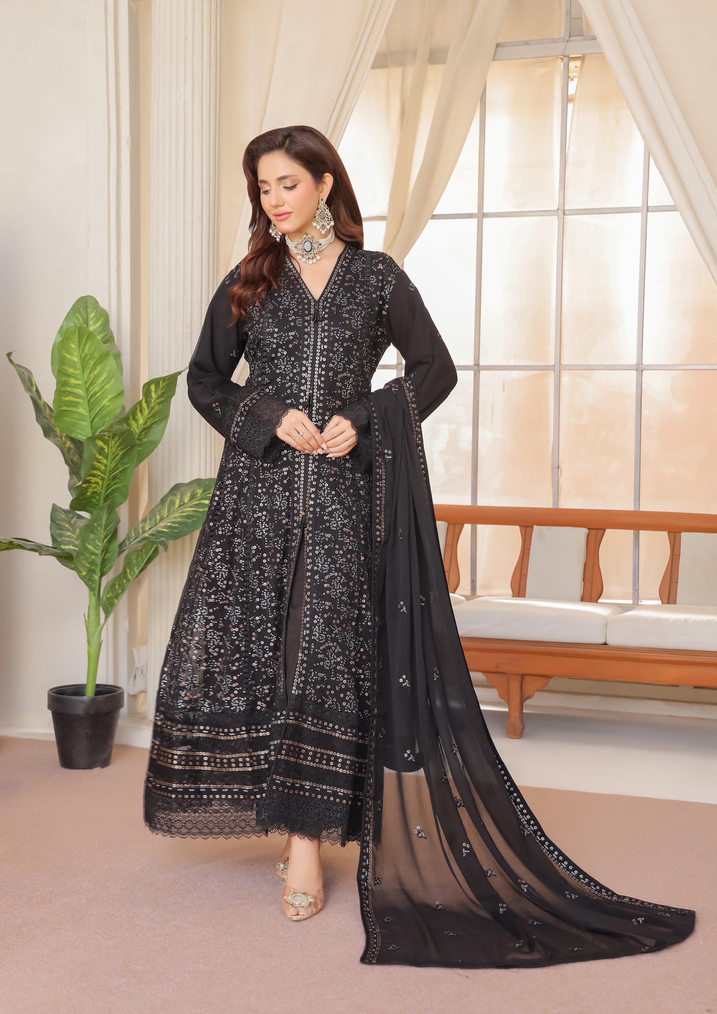 Vanessa BN-9991 - 3 Piece Stitched Fancy Heavy Embroidered - Bint-e-Noor