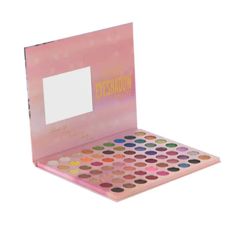 Flirty Velvet Matte & Glitter 63 Colors Eyeshadow Palette - Muicin