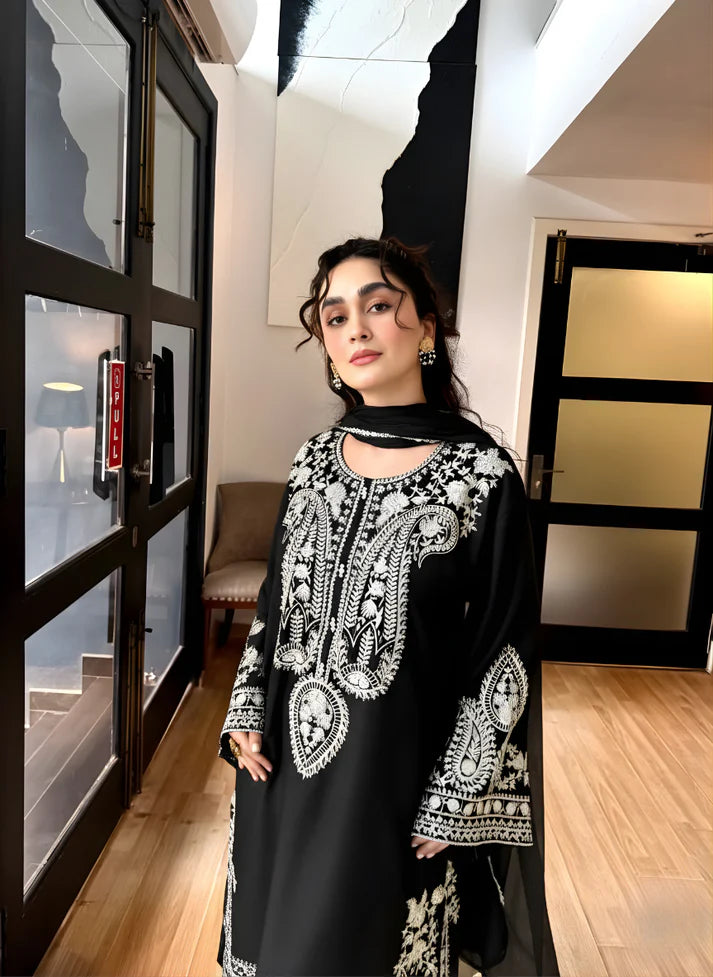 ALIZE BLACK Emb 3 Pcs - Urban Haya