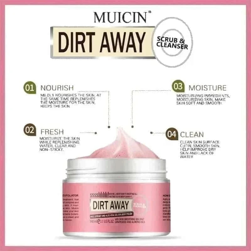Deep Clean & Exfoliate Scrub - Refresh & Revitalize - 140G - Muicin