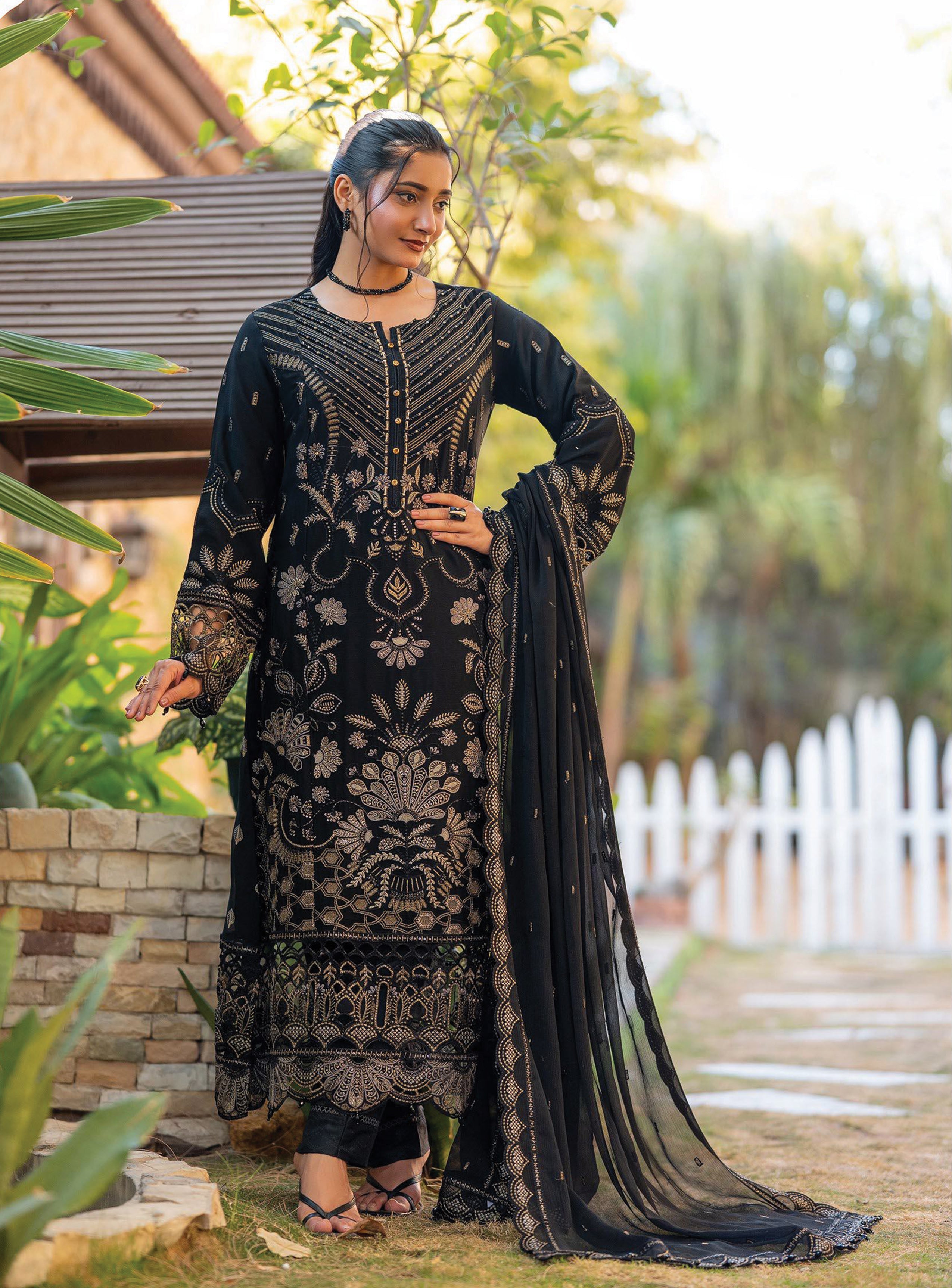 Asmira BN-1037 - 3 Piece Stitched Fancy Heavy Embroidered - Bint-e-Noor
