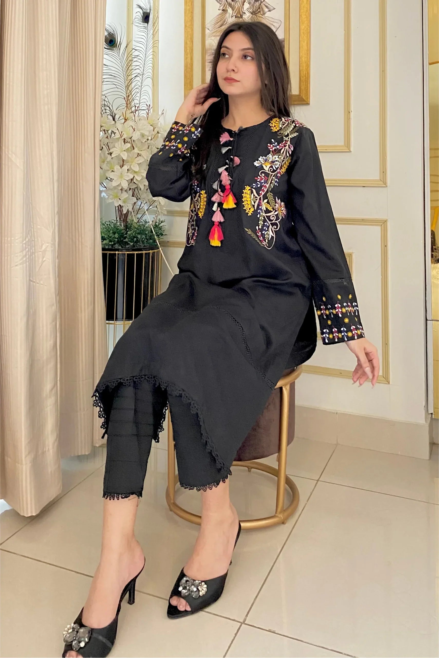 1 Piece Embroidered Kurta Premium & Comfortable