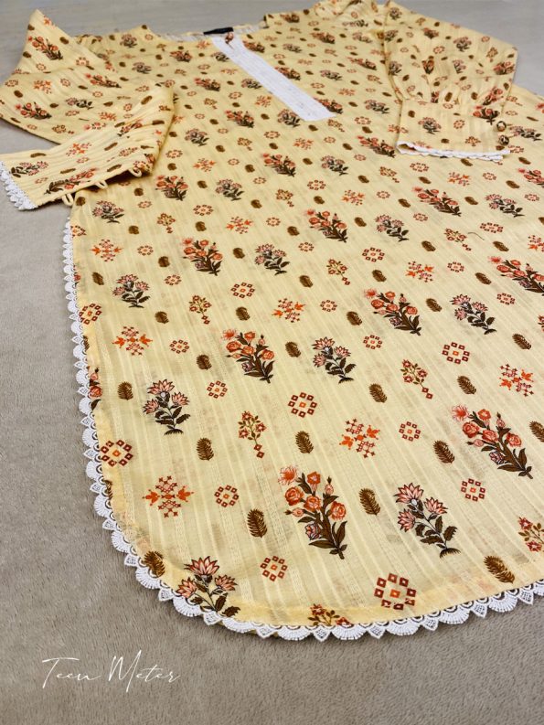 Beige Printed 2pc - Teen Meter