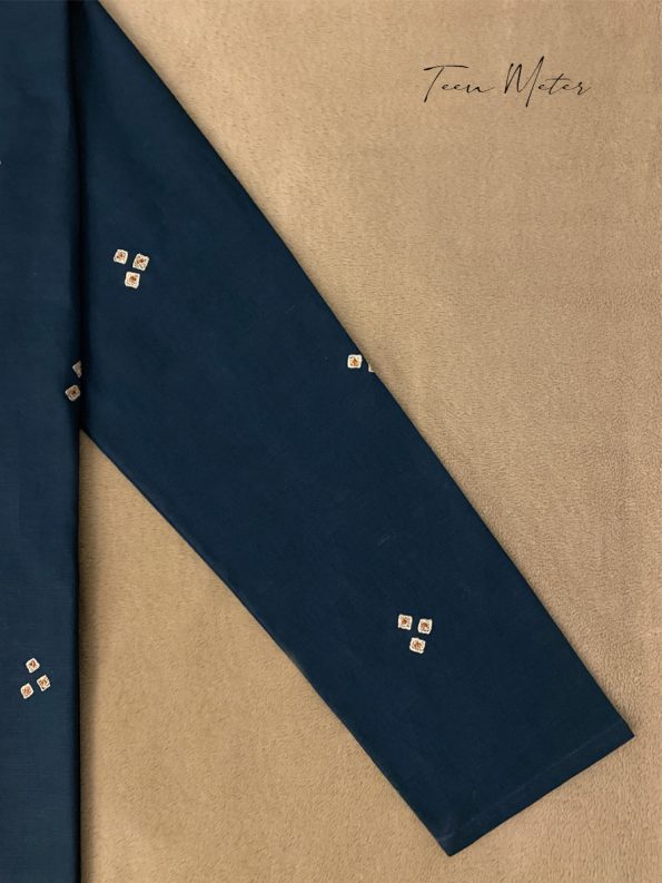 Blue 2pc "Embroidered Khadder” - Teen Meter