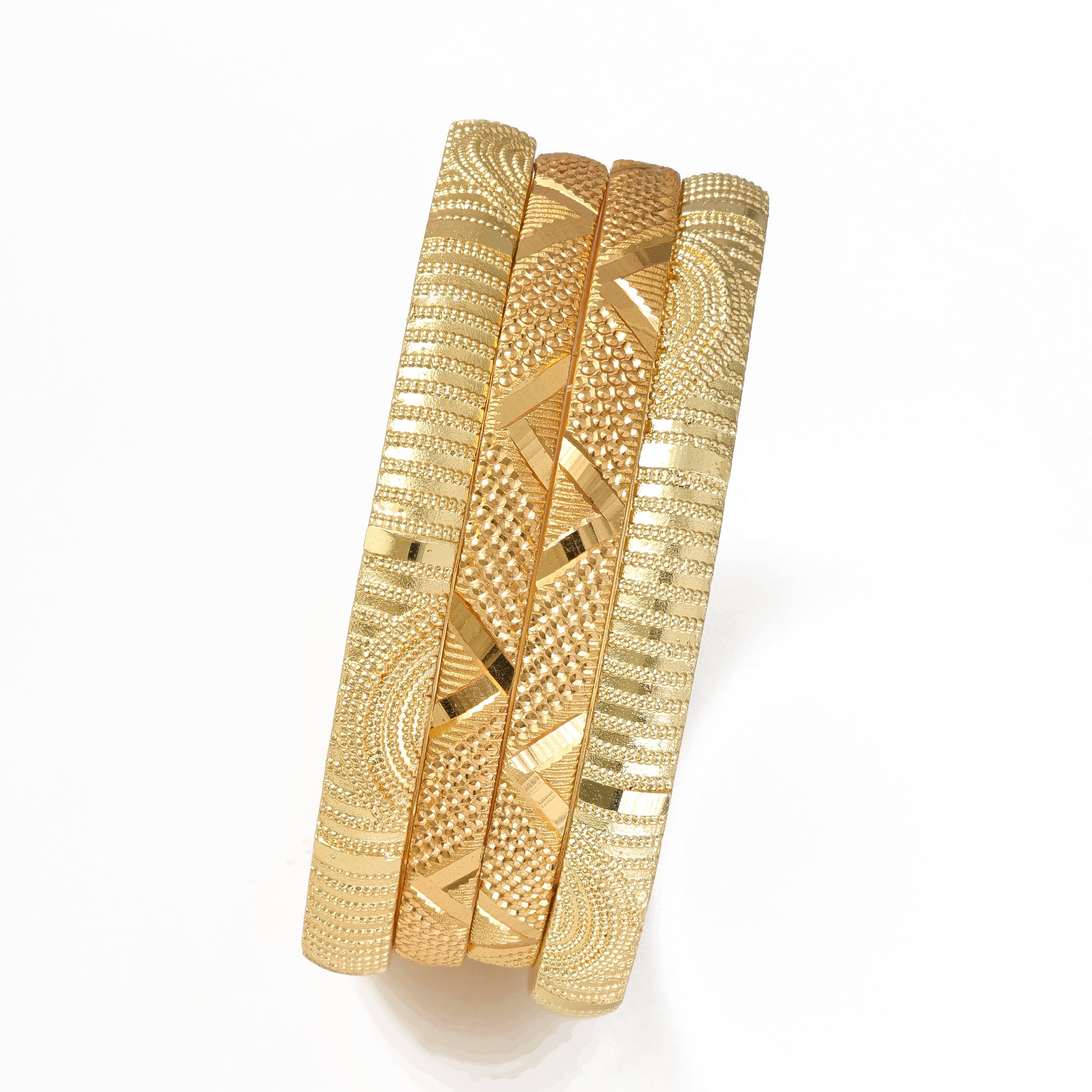 Designer 4 Pcs Bangles - Aloro Jewels