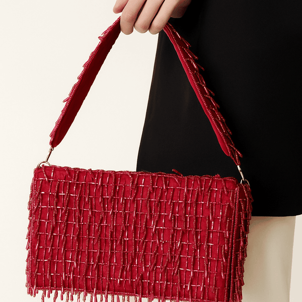 Luxe Gold Beaded Bag - Lilaycs