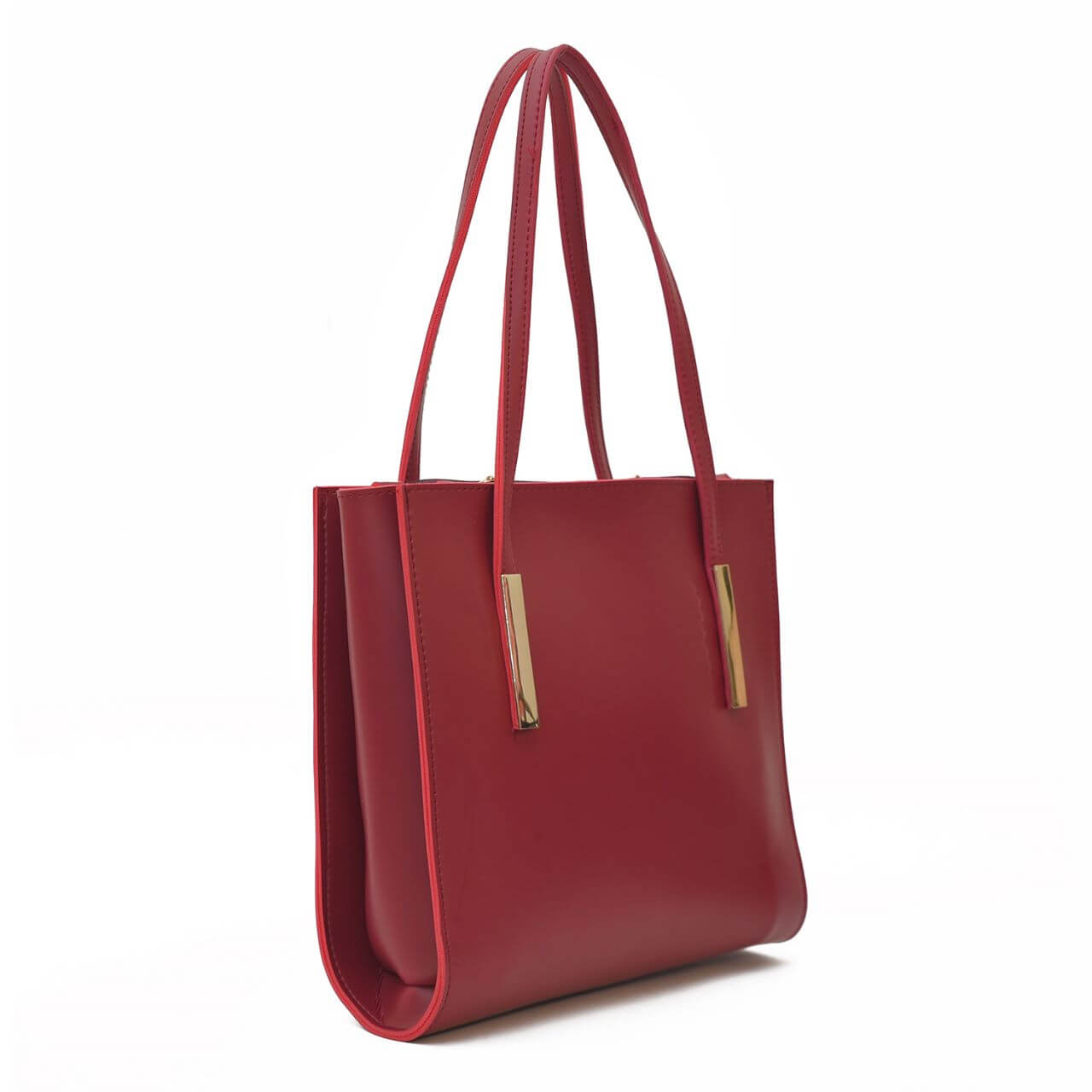 Canva Maroon Tote Bag - Bag X