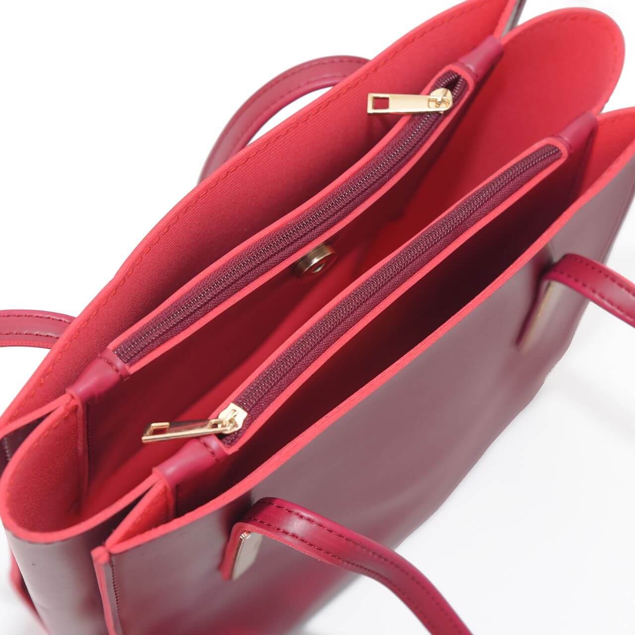 Canva Maroon Tote Bag - Bag X