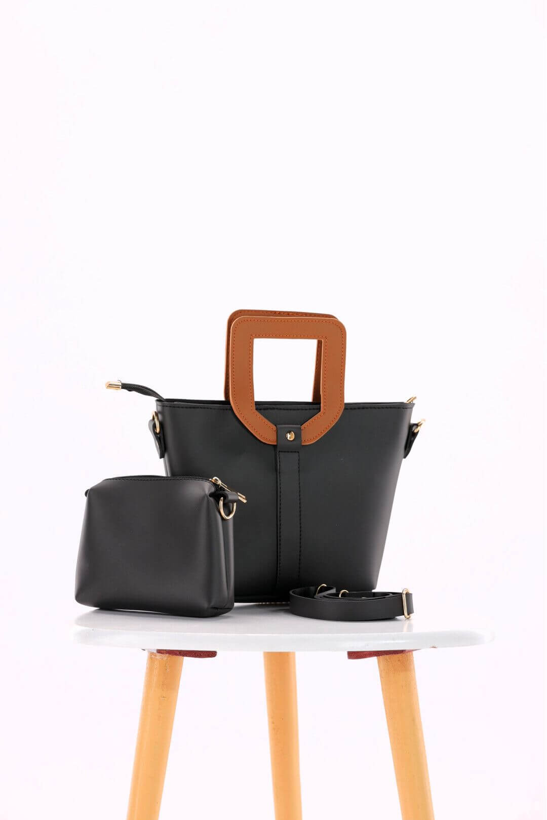Voyage Black / Brown Handbag - Bag X
