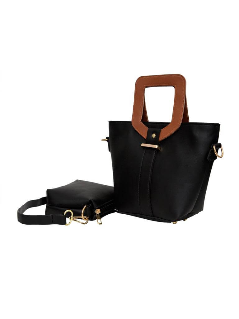 Voyage Black / Brown Handbag - Bag X