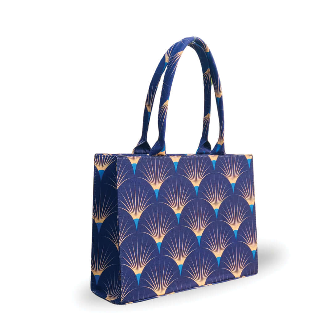Flora Bloom Blue Tote Bag - Bag X