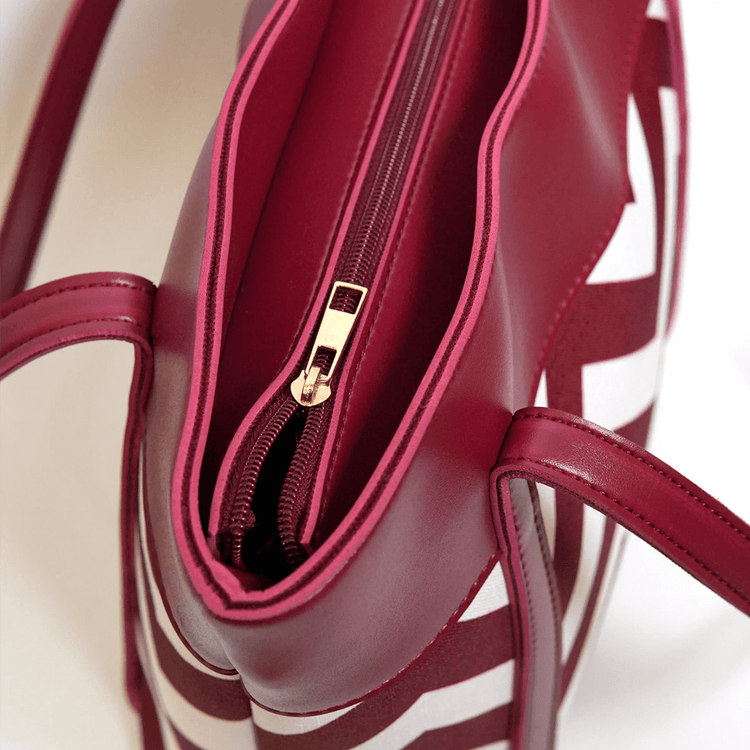Canberra Maroon Handbag - Bag X
