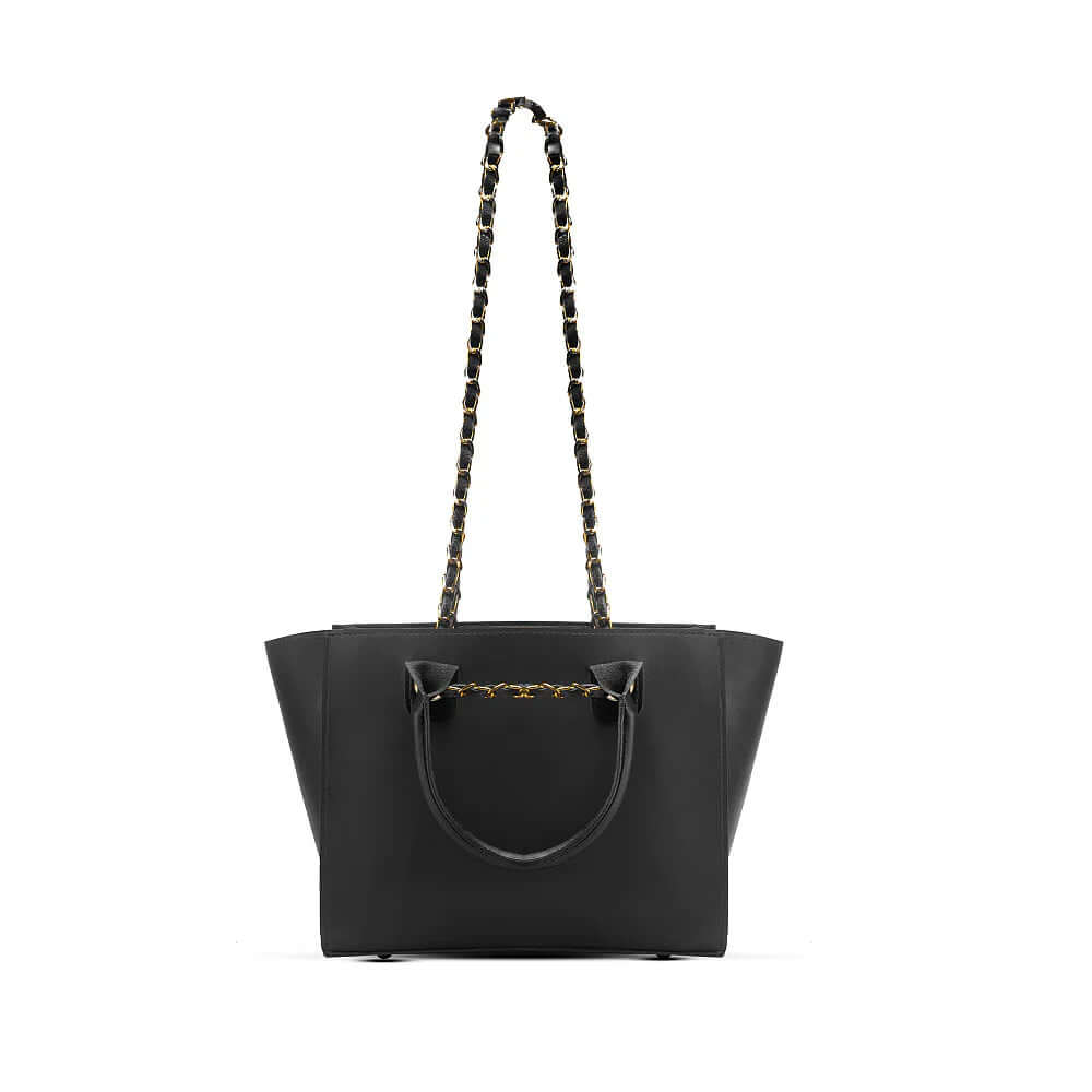 Plush Black Handbag - Bag X