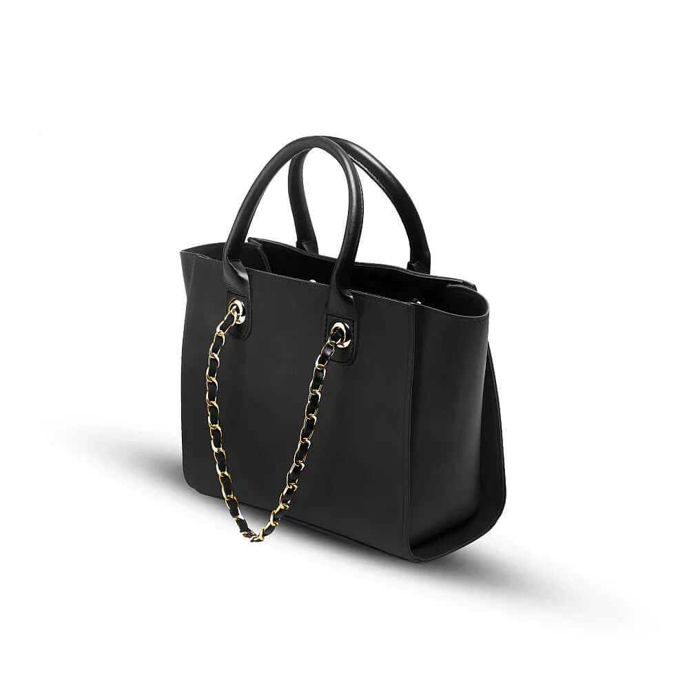 Plush Black Handbag - Bag X