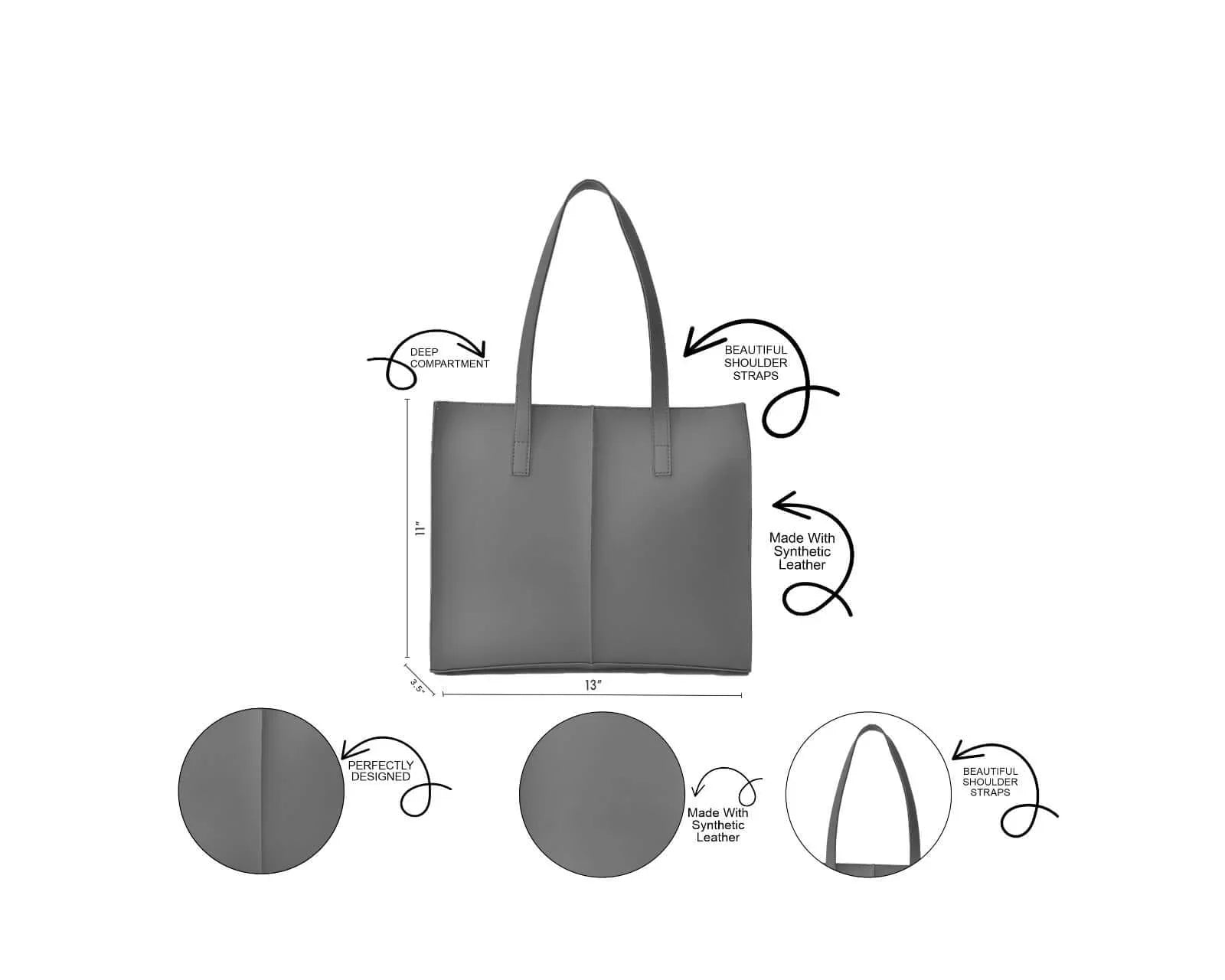 Everyday Maroon Tote Bag - Bag X
