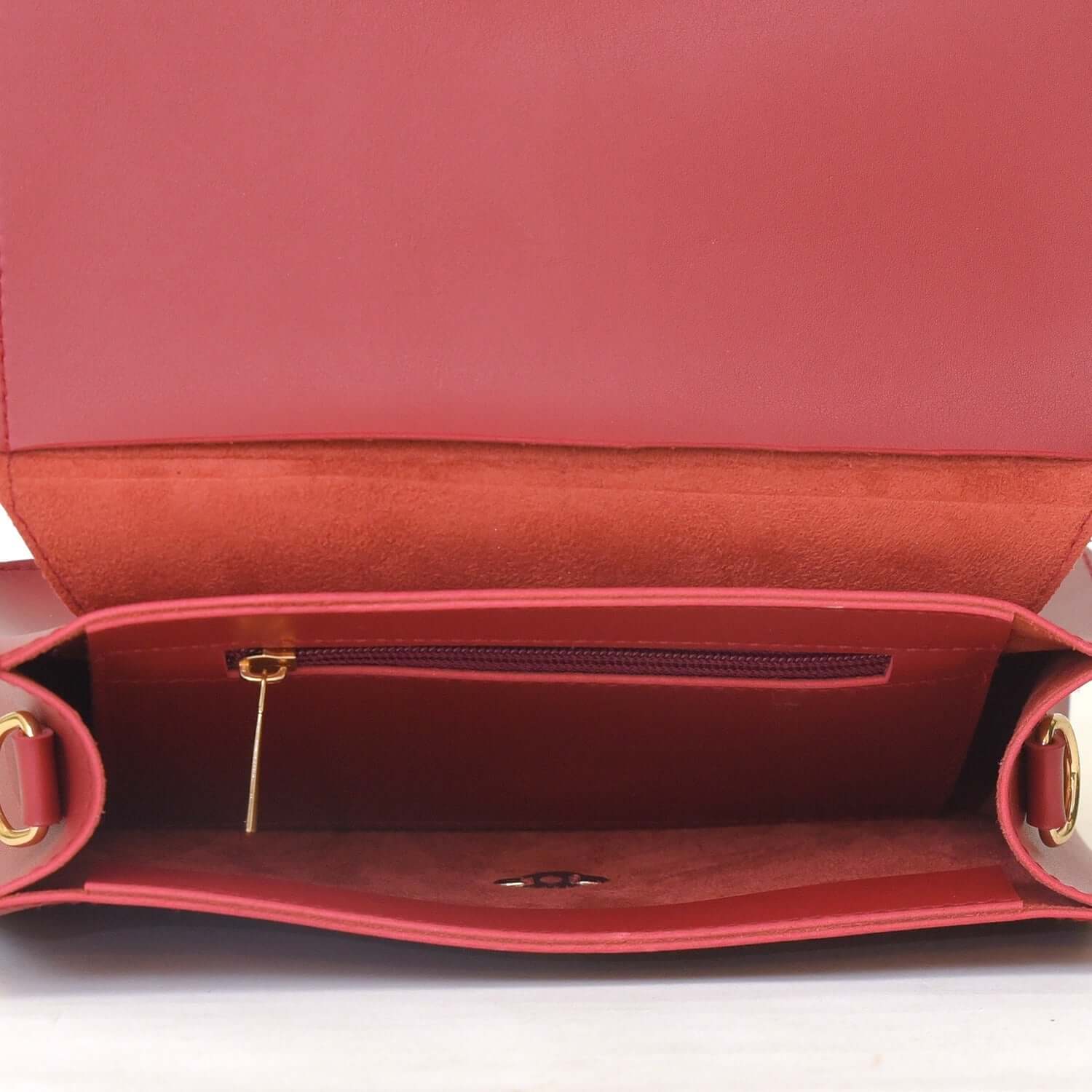 Cross Maroon Handbag - Bag X
