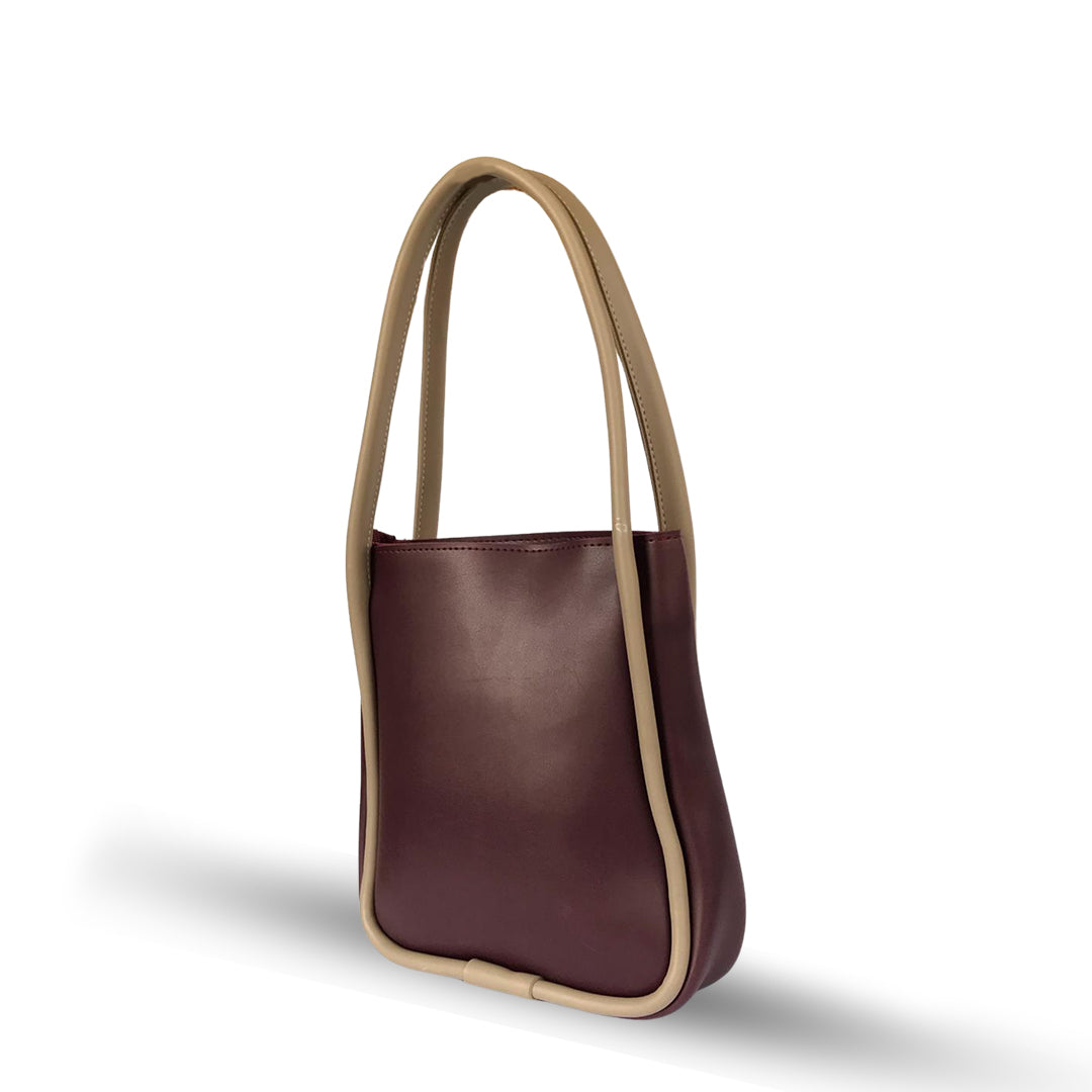 Loop Maroon Handbag - Bag X