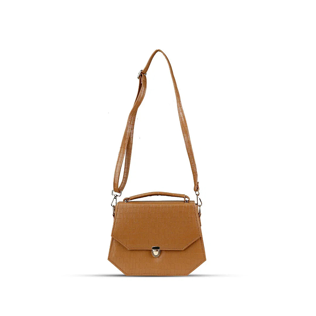 Hexa Brown Handbag - Bag X