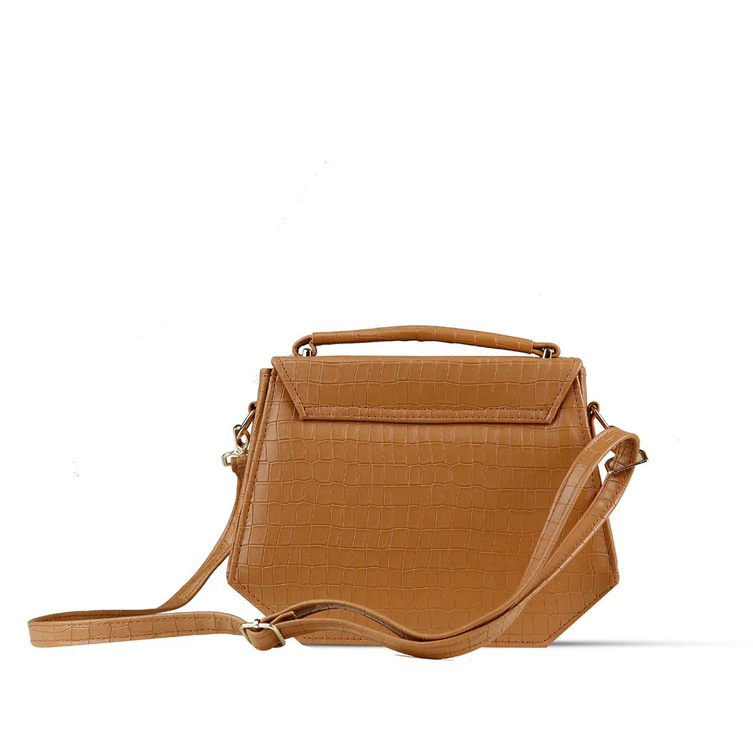 Hexa Brown Handbag - Bag X