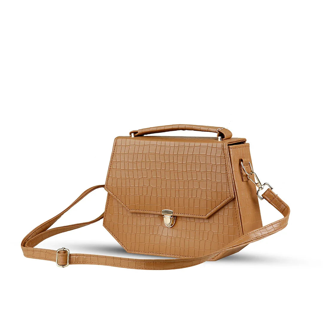 Hexa Brown Handbag - Bag X