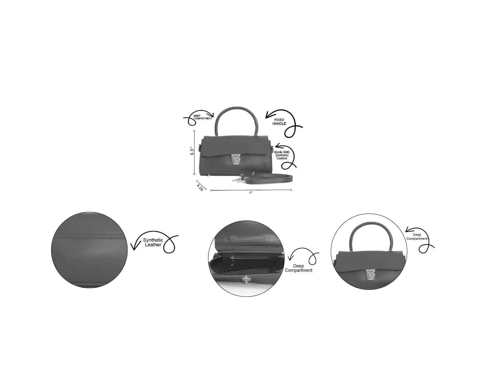 Florida Black Crossbody bag - Bag X
