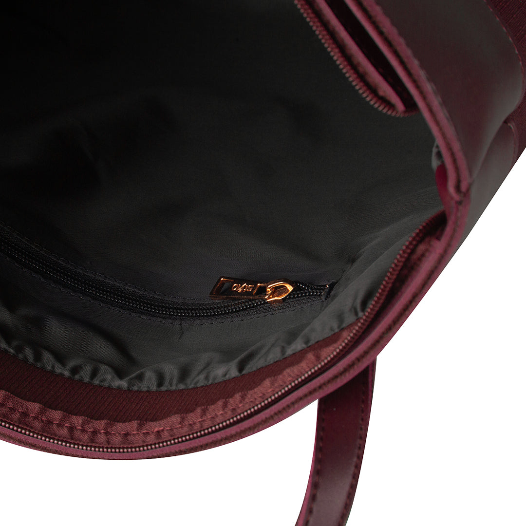 Belle Maroon Tote Bag - Bag X