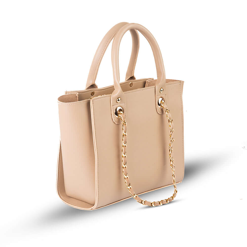 Plush Beige Handbag - Bag X