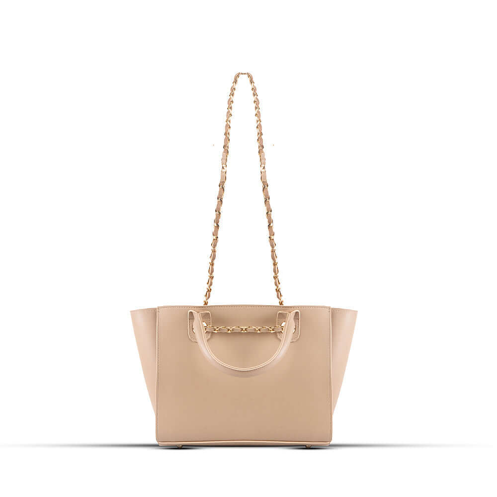 Plush Beige Handbag - Bag X