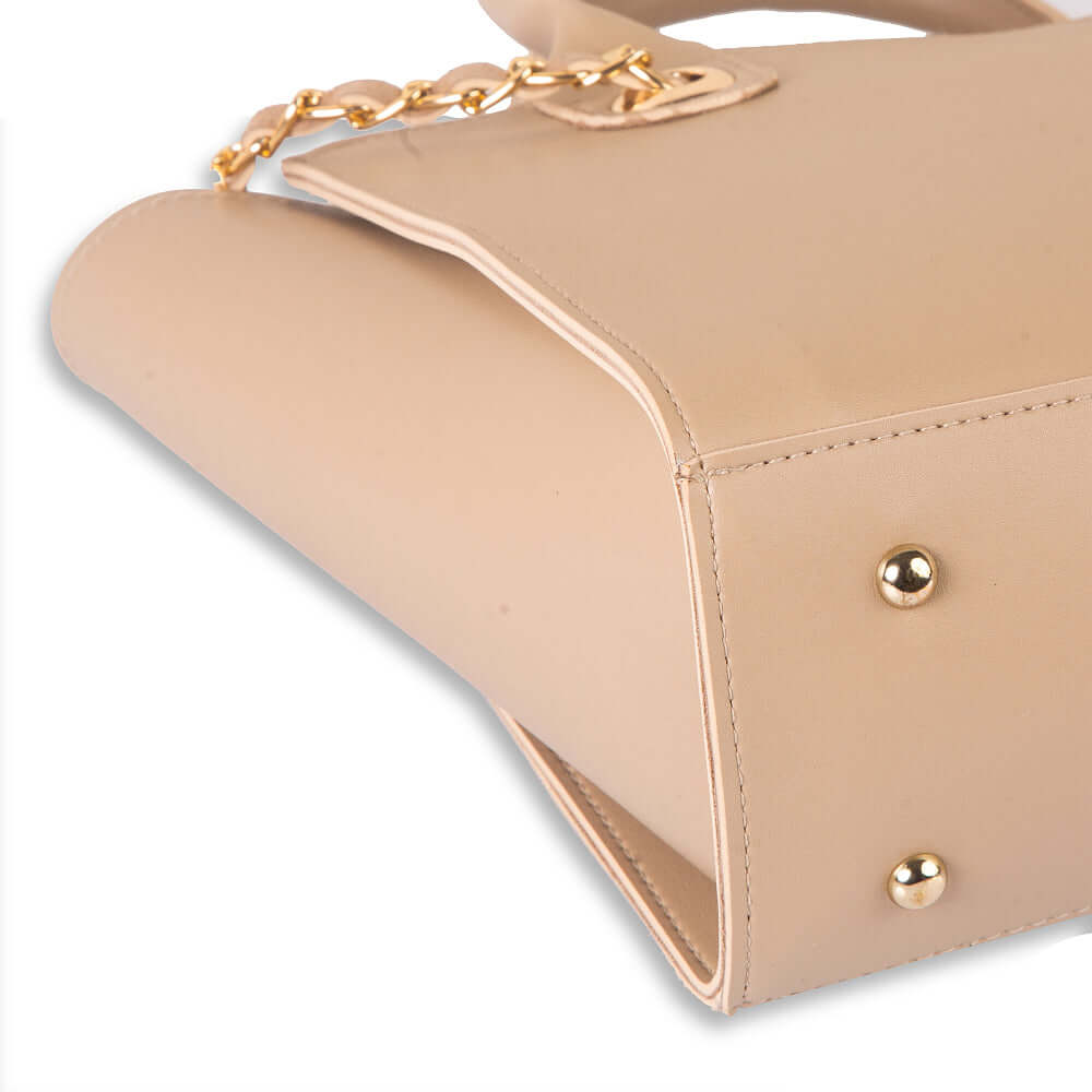 Plush Beige Handbag - Bag X