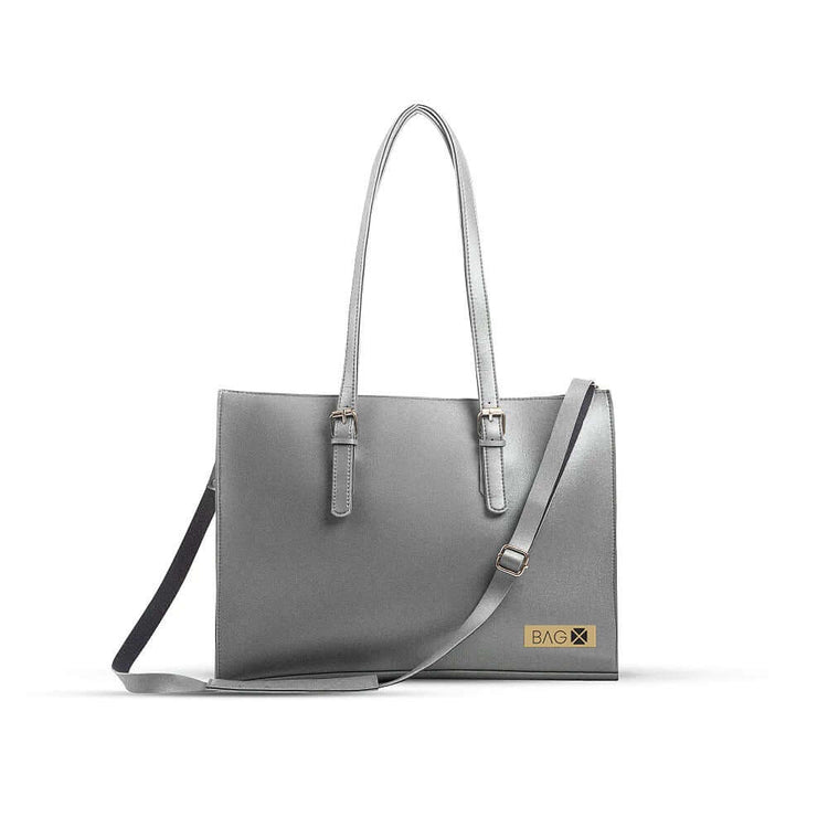 Blossom 3 Pcs Grey Tote Bag - Bag X