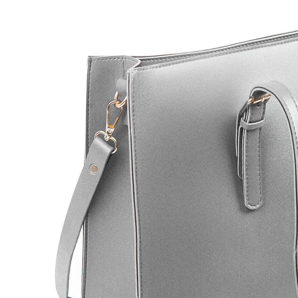 Blossom 3 Pcs Grey Tote Bag - Bag X