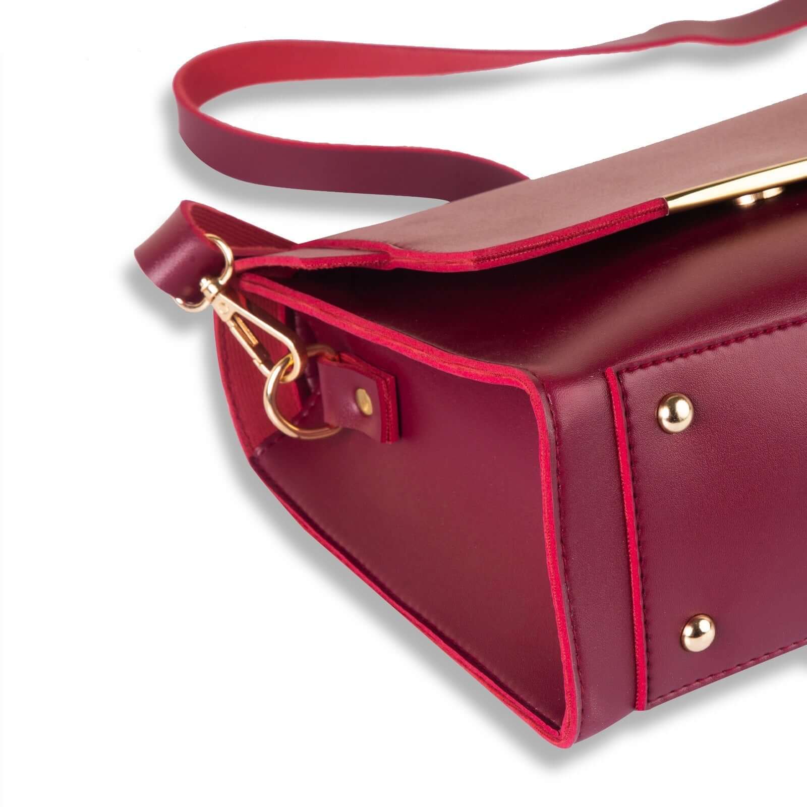 Blaze Maroon Handbag - Bag X