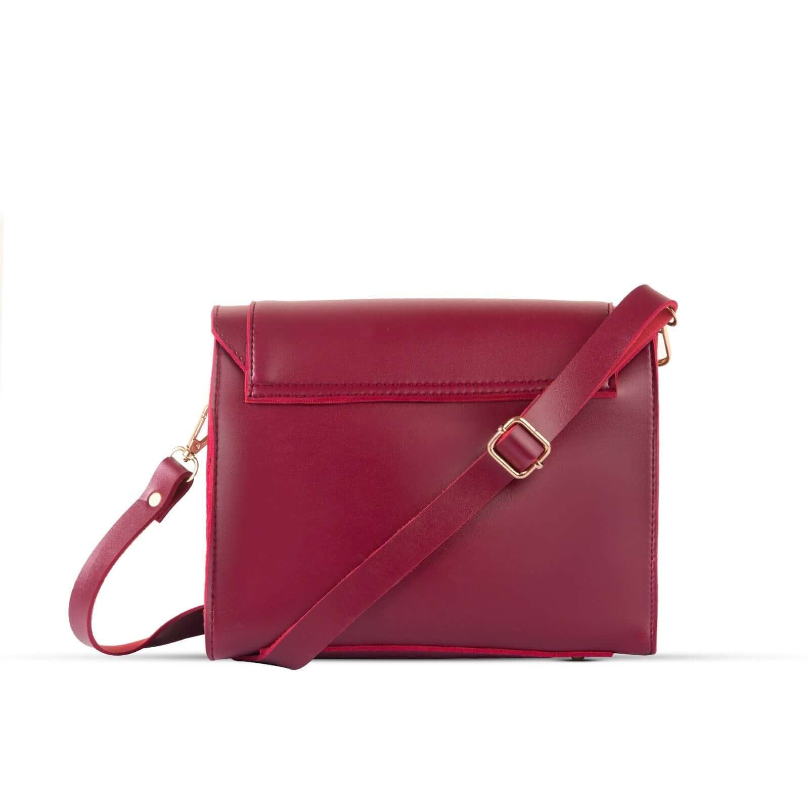 Blaze Maroon Handbag - Bag X